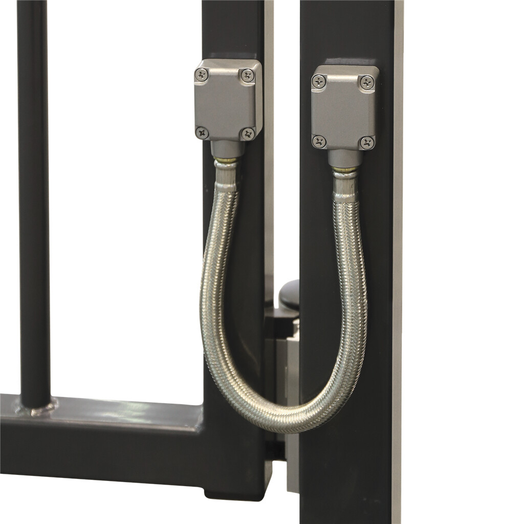 Verstevigde roestvrijstalen, gevlochten doorvoerkabel zilver I Locinox 