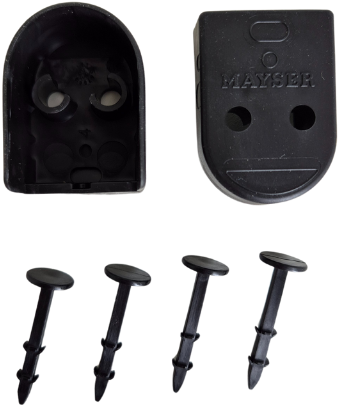 Mayser End caps set for SP 37(L)-2 | Set van 2 eindkappen en 2 montage clips