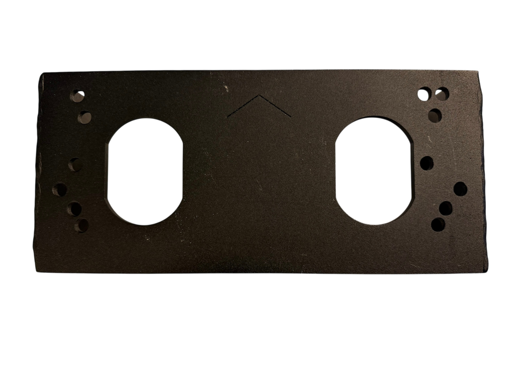 Universele Motorsteun / Montage voetplaat voor Lepus Industrial - Draadstangen niet inbegrepen (zwart)