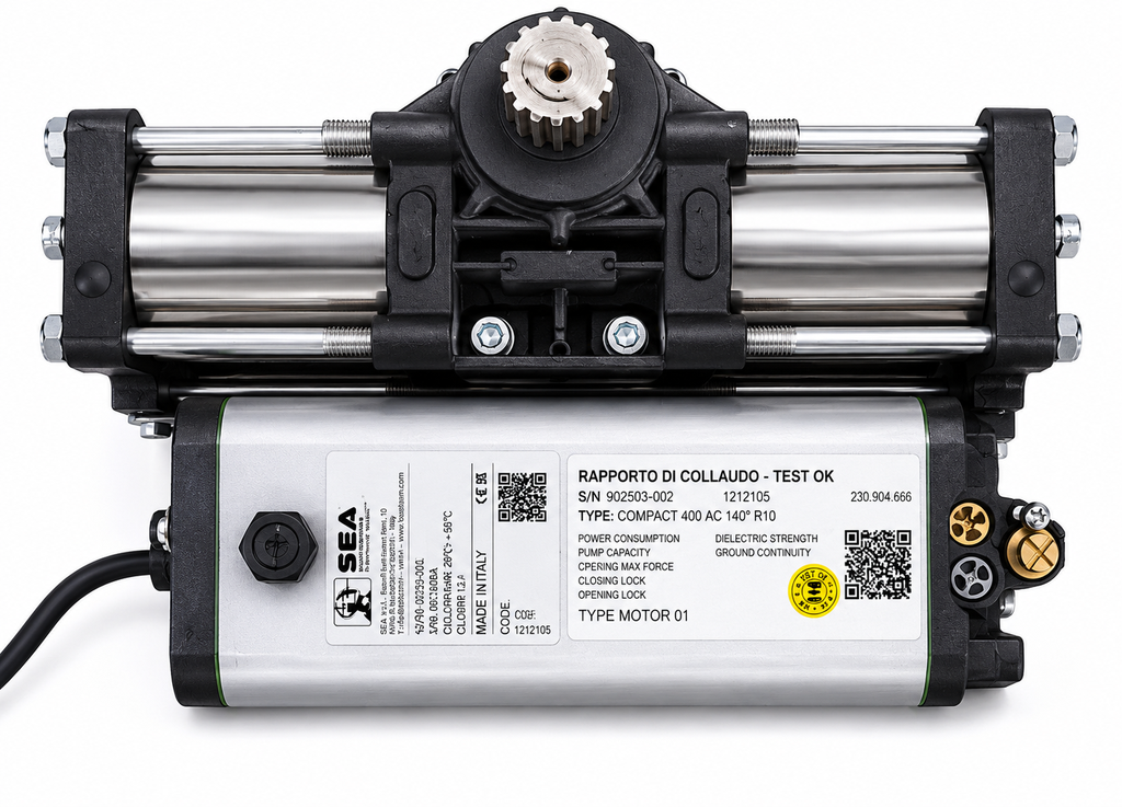 Compact 400 AC – Hydraulische ondergrondse draaipoortmotor tot 400 kg