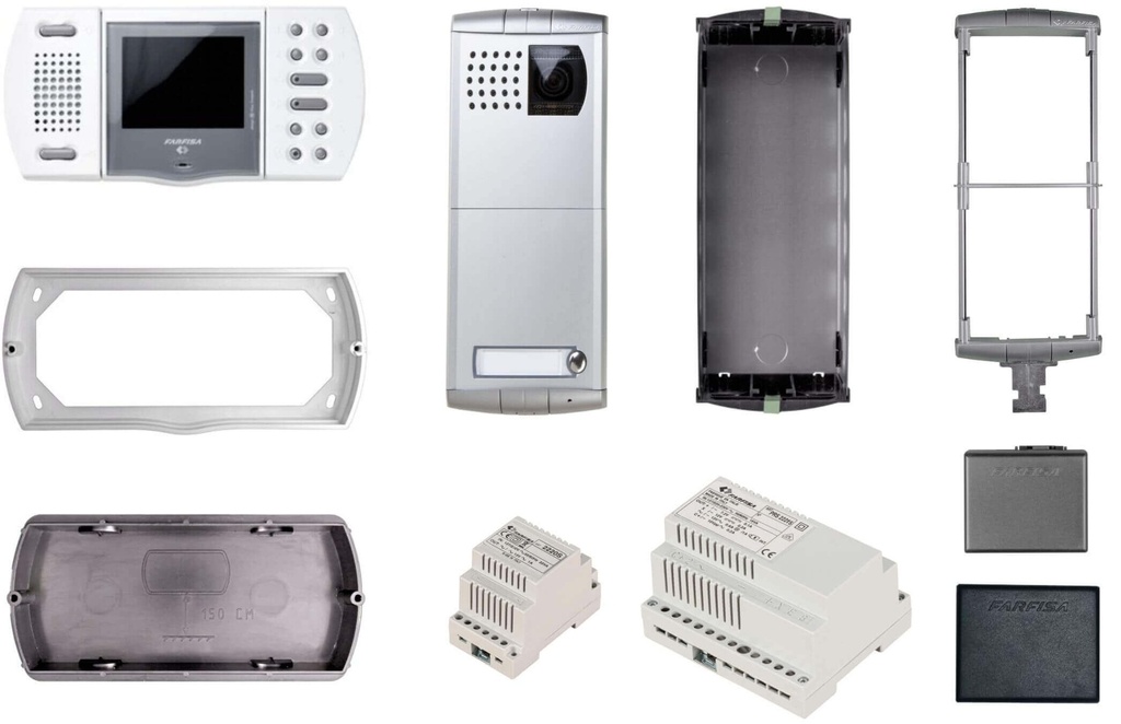 KIT VIDEO-WIT-HANDENVRIJ-KLEUR-ECHOS-PROFILO-DUO I Farfisa 