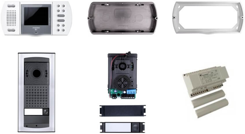 KIT VIDEO-WIT-HANDENVRIJ-KLEUR-ECHOS-AGORÀ-RED. ELO I Farfisa 