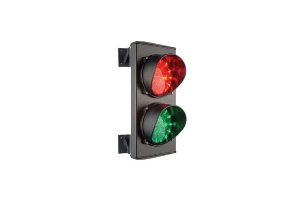 Rood/Groen Verkeerslicht met LED-Ø 124 MM-24 VAC-DC