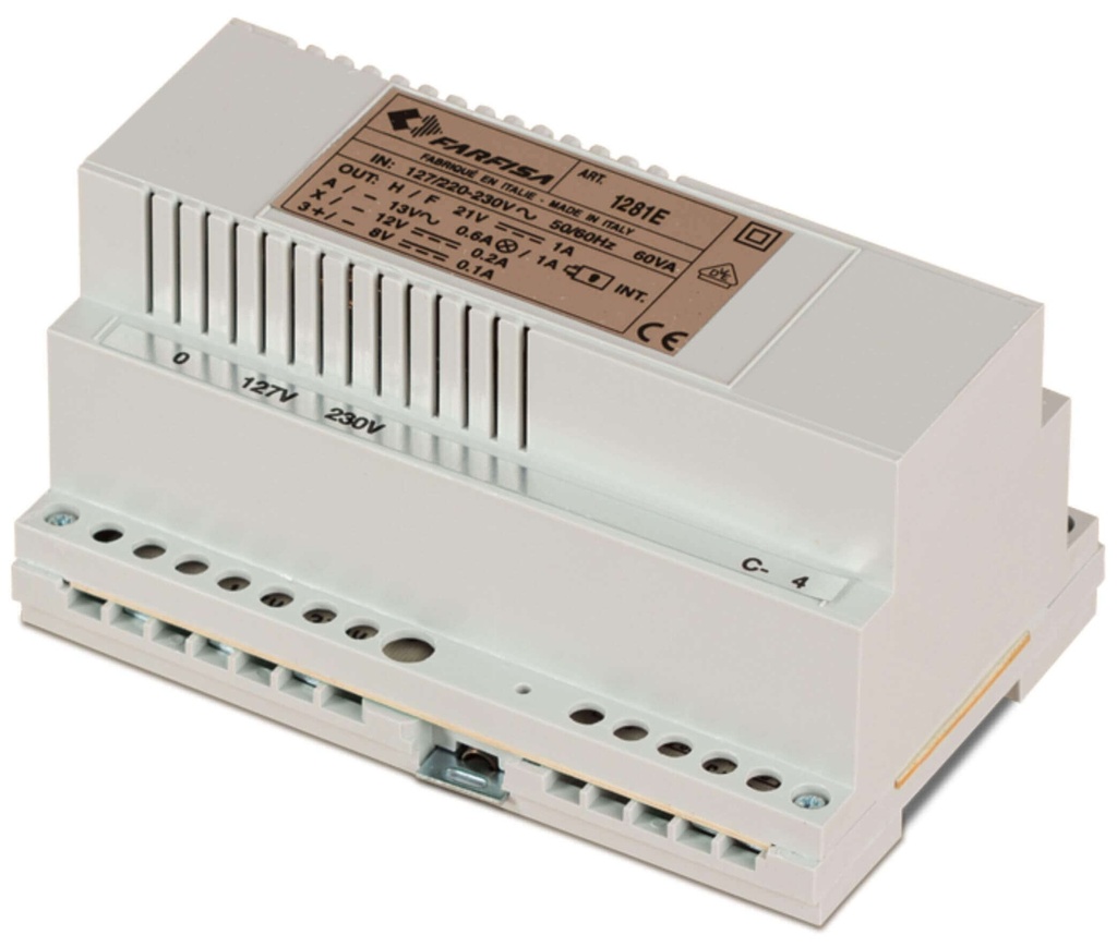 TRAFO-48VA-127-230 V-13 VAC-21 VDC-CONV. ELO I Farfisa