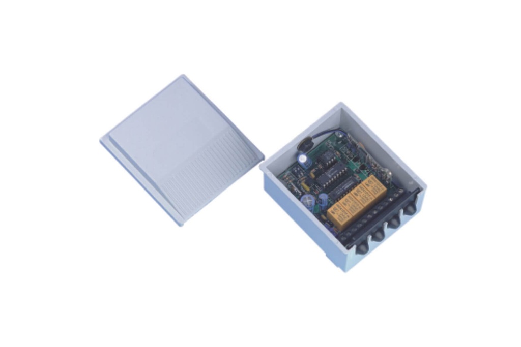 ONTVANGER IN BEHUIZING 40 MHz-1 KANAAL-200 CODES