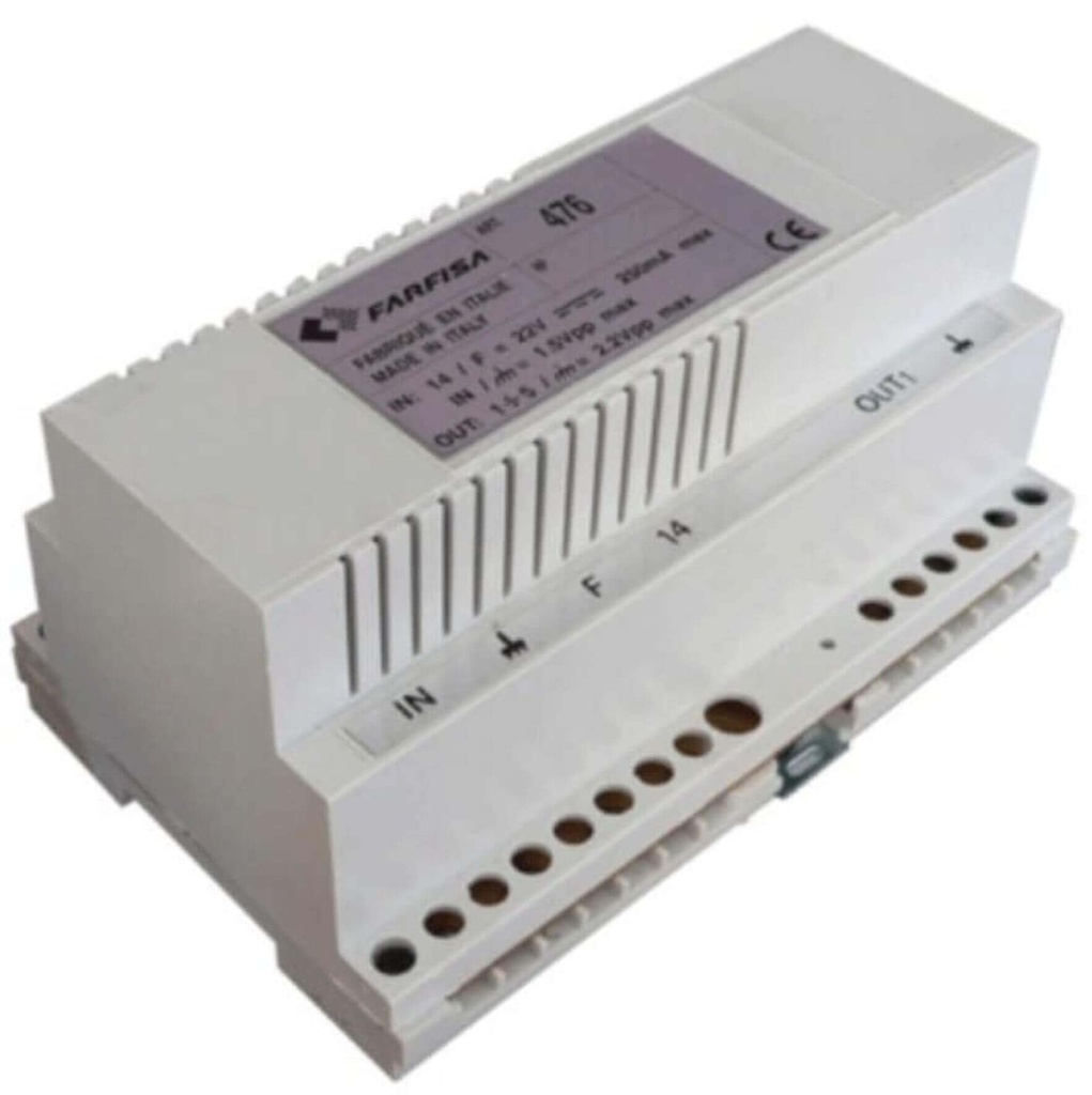 VIDEO VERSTERKER EN VERDELER-5 UITGANGEN-FN4000-CONV. ELO I Farfisa