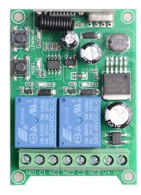 UNIVERSELE ONTVANGER 433 MHz-2 KANAAL - CANN433 - 24V
