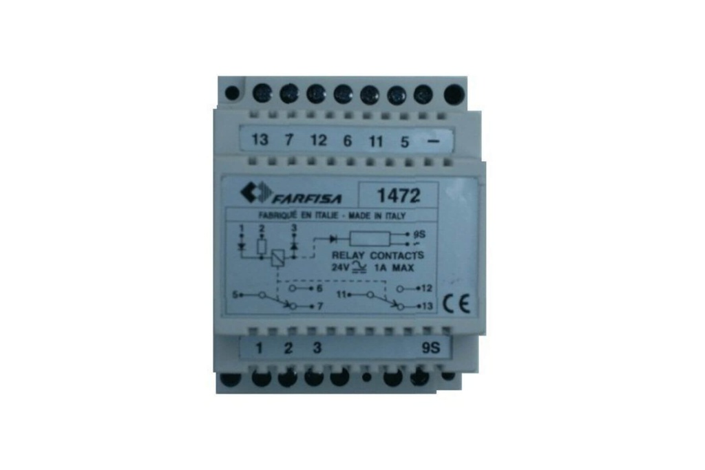 DUBBELPOLIGE RELAIS-FN4000-DF6000-RED. ELO-CONV. ELO-ALO I Farfisa
