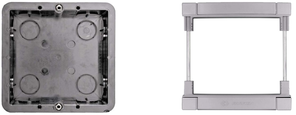 INBOUWBEHUIZING MET BEVESTIGINGSKADER VOOR 1 M-MODY I Farfisa 