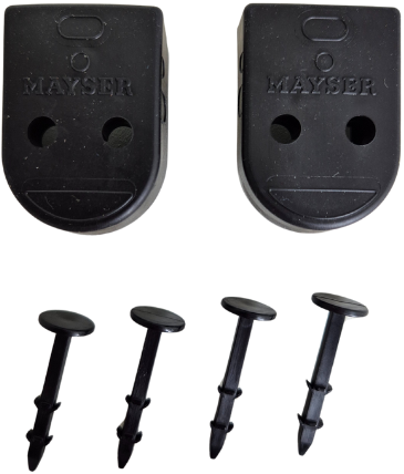 Mayser End caps set for SP 37(L)-2 | Set van 2 eindkappen en 2 montage clips