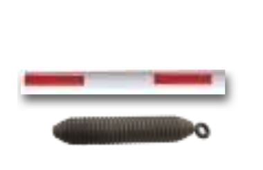 KIT LIGHT S2 ronde arm 2,5m + Ø 6mm en veer voor Rapid 