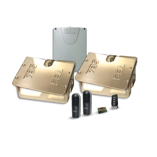 [KITCOMPACT1500] KIT Compact 1500 AC - 110° - Met inox ondergrondse kasten en Gate 2DG sturing