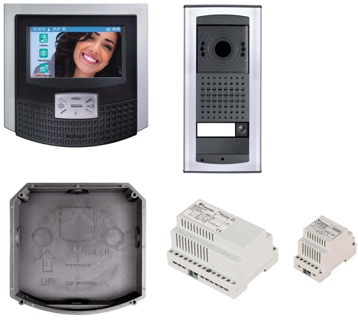 [KIT2262AGC] KIT VIDEO-GRIJS-HANDENVRIJ-KLEUR-TOUCH-MYLOGIC-AGORÀ-DUO I Farfisa 