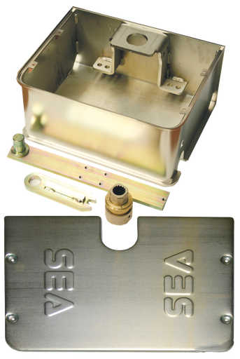 [12101080] BOXCZI Roestvrijstalen box met versterkte bus voor Compact 1500