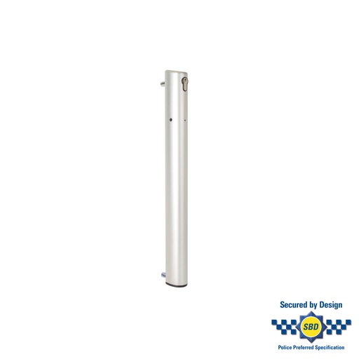 [P00014145-SILV] Gemotoriseerde Grondgrendel met voeding - Zilver - Locinox