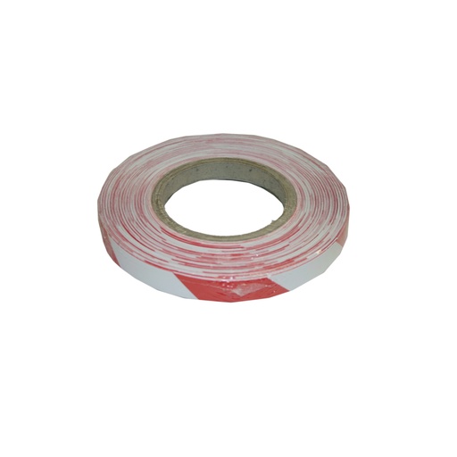 [12715220] STICKER ROOD/WIT VOOR SLAGBOOM - 50M
