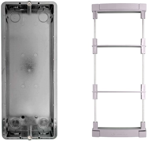 [MD73] INBOUWBEHUIZING MET BEVESTIGINGSKADER VOOR 3 M-MODY I Farfisa 