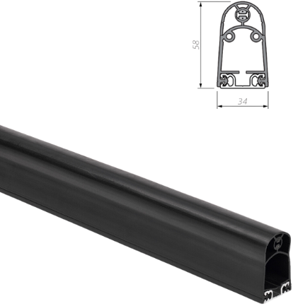 [MR000026] Mayser SP 57-2 TPE | Veiligheidsschakellijst, rubberprofiel TPE